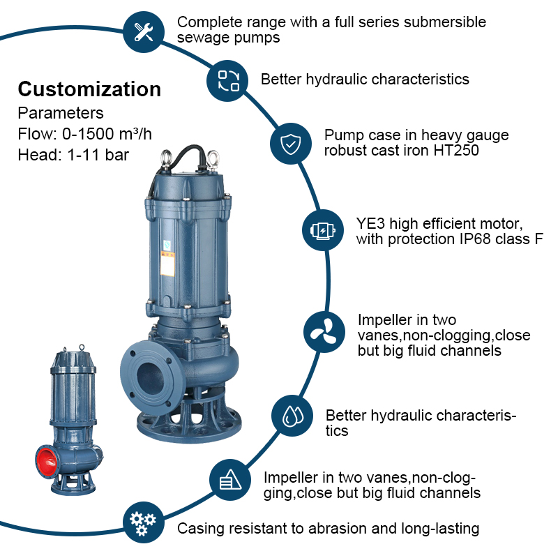 WQ Submersible Sewage Non cloing sentinam