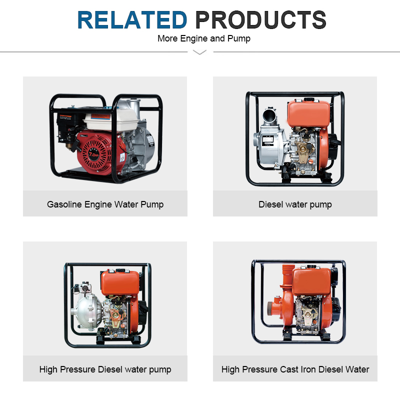 Irrigationes 2 Inch 3Inch Diesel Aqua Hydraulica Pump